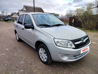 2014 Lada (ВАЗ) Granta I, серебристый, 515000 рублей, вид 2
