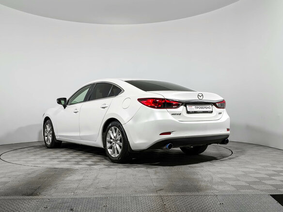 2016 Mazda 6 III (GJ) Рестайлинг, белый, 1310000 рублей - вид 6