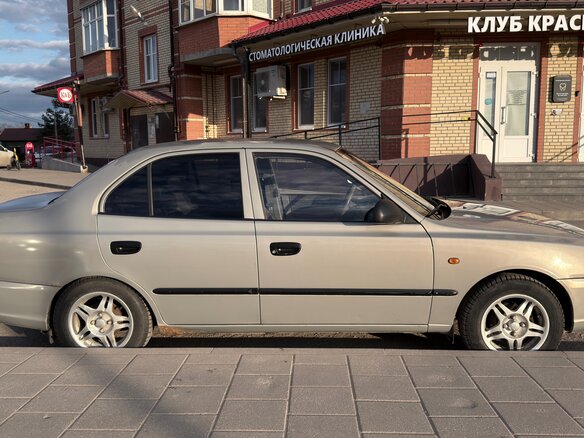 2008 Hyundai Accent ТагАЗ II, бежевый, 434000 рублей - вид 1