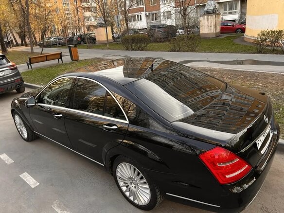 2007 Mercedes-Benz S-Класс 350 V (W221), чёрный, 1150000 рублей - вид 6