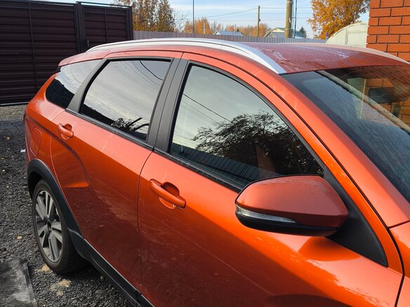 2017 Lada (ВАЗ) Vesta SW Cross I, оранжевый, 900000 рублей - вид 8