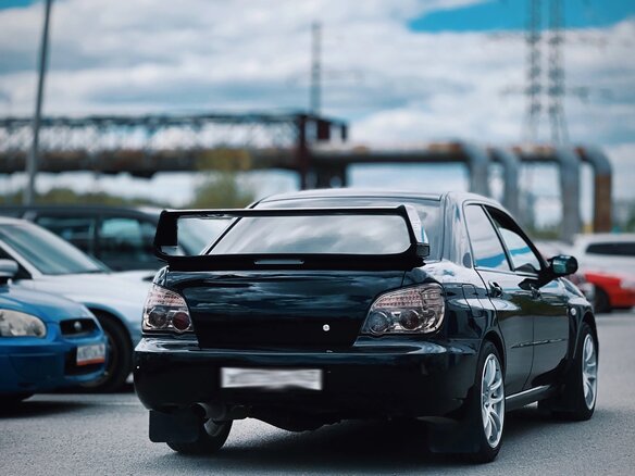 2007 Subaru Impreza II Рестайлинг 2, чёрный, 1250000 рублей - вид 1