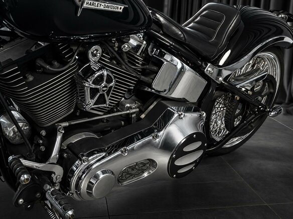 1999 Harley-Davidson Springer Softail, чёрный - вид 8