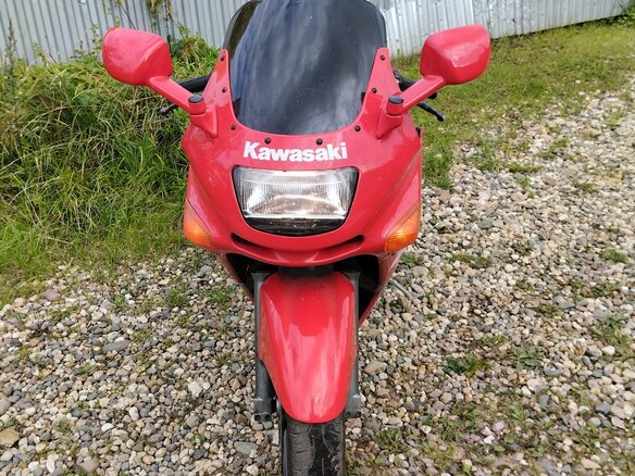 2000 Kawasaki ZZR 400, красный, 170000 рублей
