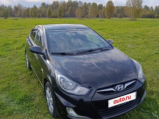 2012 Hyundai Solaris I, чёрный, 790000 рублей, вид 2
