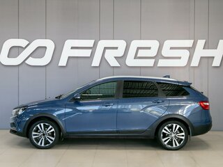 2018 Lada (ВАЗ) Vesta SW I, синий, 920000 рублей, вид 4