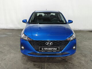 2021 Hyundai Solaris II Рестайлинг, синий, 1570000 рублей, вид 2