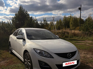2012 Mazda 6 II (GH) Рестайлинг, белый, 930000 рублей, вид 1