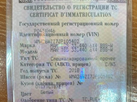 2018 MAN TGS, белый, 8700000 рублей, вид 4