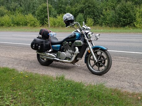 1994 Kawasaki VN1500 Vulcan, синий, 390000 рублей, вид 4
