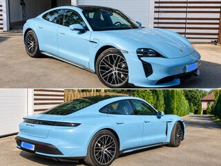 2021 Porsche Taycan Turbo I, синий, 9500000 рублей, вид 2