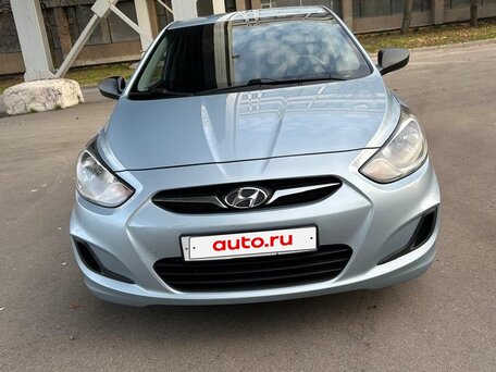 2012 Hyundai Solaris I, голубой, 890000 рублей, вид 2