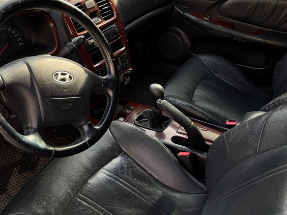 2007 Hyundai Sonata ТагАЗ IV (EF) Рестайлинг, чёрный, 470000 рублей - вид 8