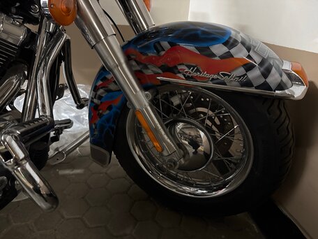 2007 Harley-Davidson Heritage, синий, 1200000 рублей, вид 4