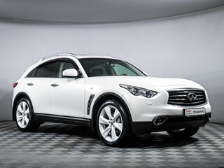 2013 Infiniti FX37 II (S51) Рестайлинг, белый, 2325000 рублей, вид 3