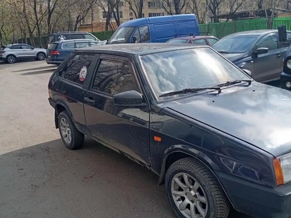 1989 Lada (ВАЗ) 2108, синий, 115000 рублей - вид 4