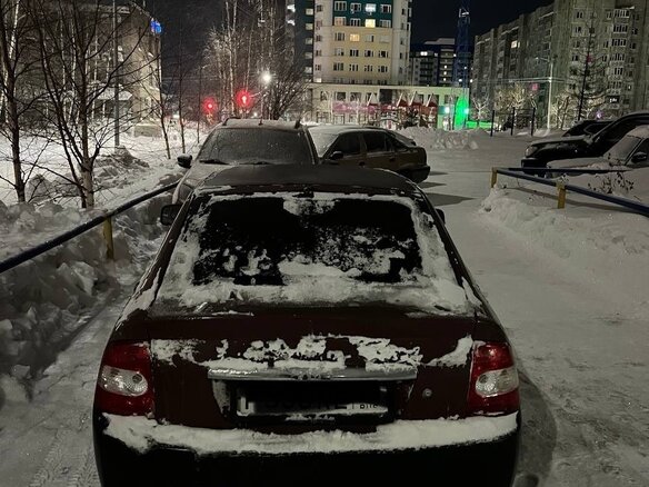 2008 Lada (ВАЗ) Priora I, красный, 250000 рублей - вид 1