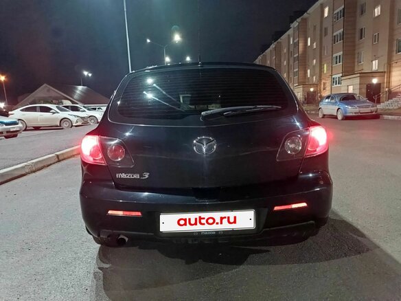 2007 Mazda 3 I (BK) Рестайлинг, чёрный, 505000 рублей - вид 4