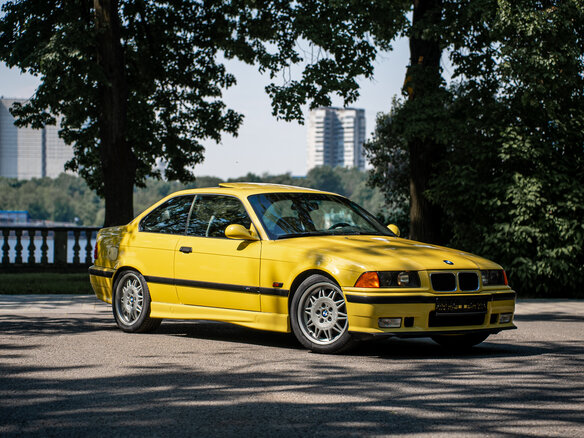 1995 BMW M3 II (E36), жёлтый