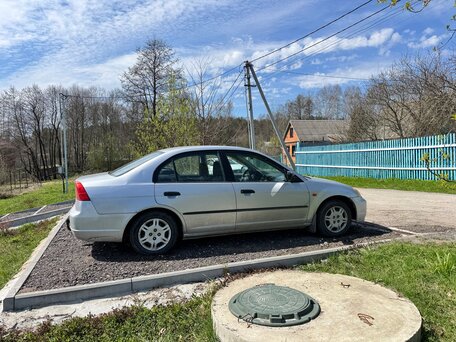 2001 Honda Civic VII, серебристый, 299000 рублей, вид 3