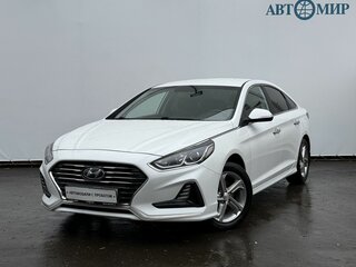 2019 Hyundai Sonata VII (LF) Рестайлинг, белый, 1650000 рублей, вид 1