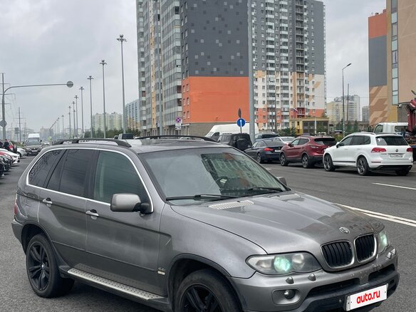 2006 BMW X5 4.4i I (E53) Рестайлинг, серый, 450000 рублей - вид 4