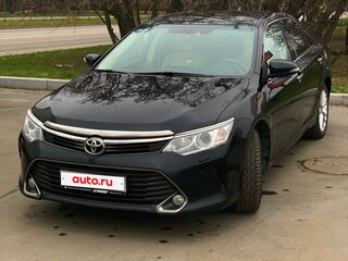 2015 Toyota Camry VII (XV50) Рестайлинг, чёрный, 2220000 рублей, вид 2