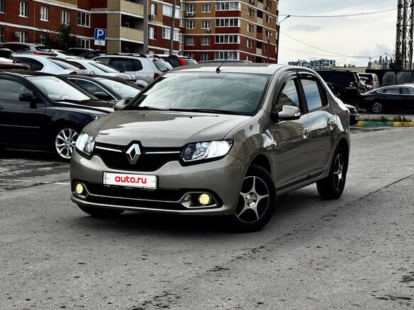 2014 Renault Logan II, бежевый - вид 1