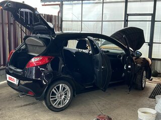 2008 Mazda 2 II (DE), фиолетовый, 650000 рублей, вид 5