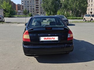 2008 Hyundai Accent ТагАЗ II, чёрный, 150000 рублей, вид 2