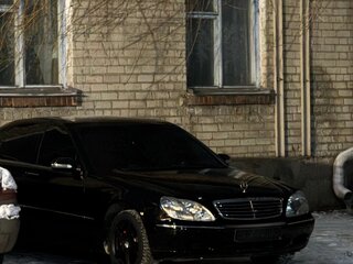2001 Mercedes-Benz S-Класс 430 Long IV (W220), чёрный, 1250000 рублей, вид 4