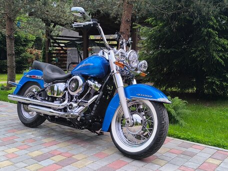 2017 Harley-Davidson Softail Deluxe, синий, 1100000 рублей, вид 1