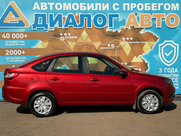 2022 Lada (ВАЗ) Granta I Рестайлинг, красный - вид 4