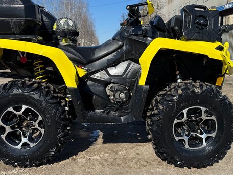 2018 BRP Can-Am Outlander X MR 650, жёлтый, 900000 рублей, вид 3