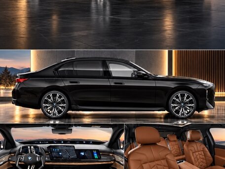 2026 BMW 7 серии 740d xDrive VII (G70) Рестайлинг, чёрный, 21890000 рублей, вид 4