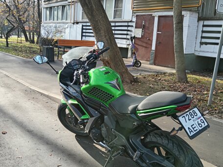 2015 Kawasaki ER-4F (Ninja 400R), зелёный, 450000 рублей, вид 4