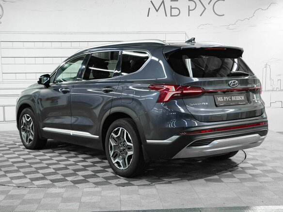 2021 Hyundai Santa Fe IV Рестайлинг, синий, 3589000 рублей - вид 8