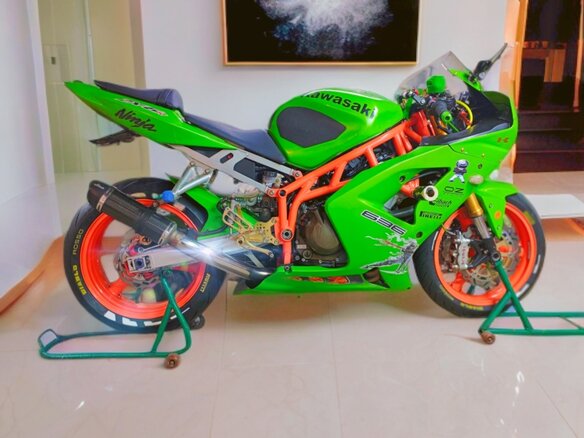 2003 Kawasaki ZX-6 Ninja, зелёный, 470000 рублей