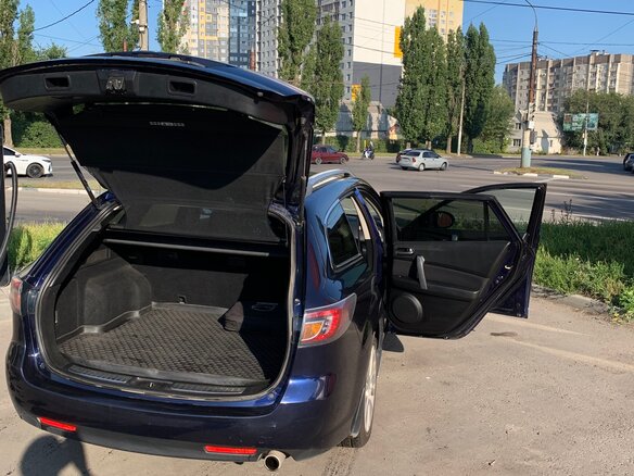 2008 Mazda 6 II (GH), синий, 750000 рублей - вид 6