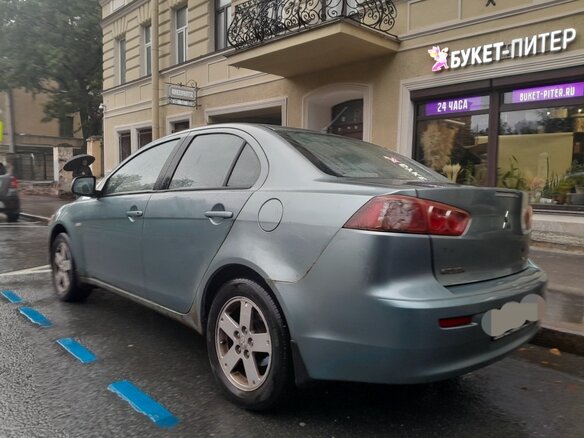 2007 Mitsubishi Lancer X, голубой, 450000 рублей - вид 7