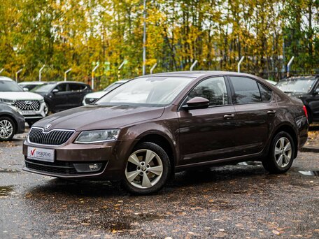 2015 Skoda Octavia III (A7), коричневый, 1599000 рублей, вид 1
