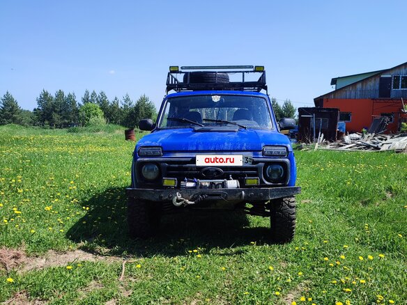 2003 Lada (ВАЗ) 2121 (4x4) I Рестайлинг, синий, 300000 рублей - вид 7