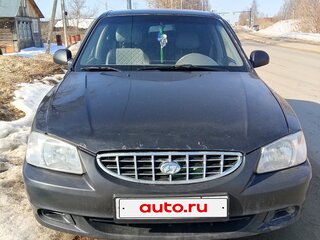 2006 Hyundai Accent ТагАЗ II, чёрный, 280000 рублей, вид 2