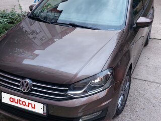 2019 Volkswagen Polo V Рестайлинг, коричневый, 1325000 рублей, вид 3