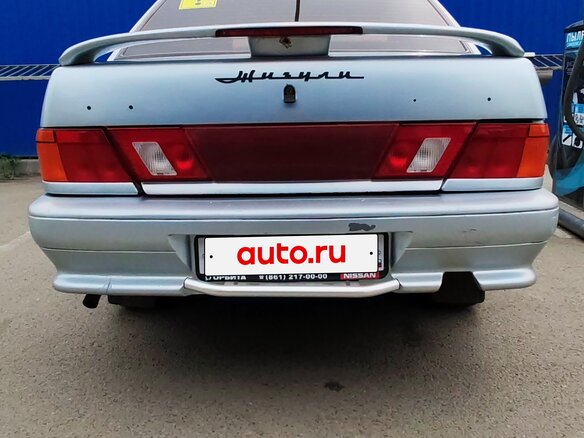 1998 Lada (ВАЗ) 2115, голубой, 130000 рублей - вид 5