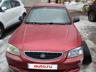 2005 Hyundai Accent ТагАЗ II, красный, 310000 рублей, вид 2