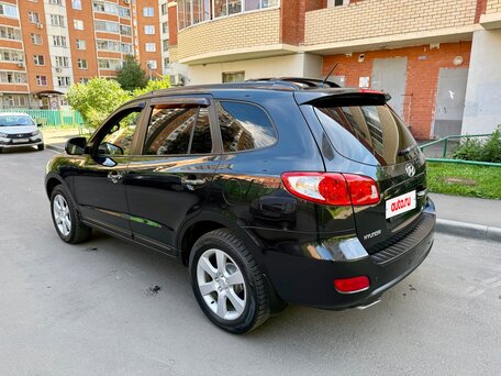 2008 Hyundai Santa Fe II, чёрный, 875000 рублей, вид 4