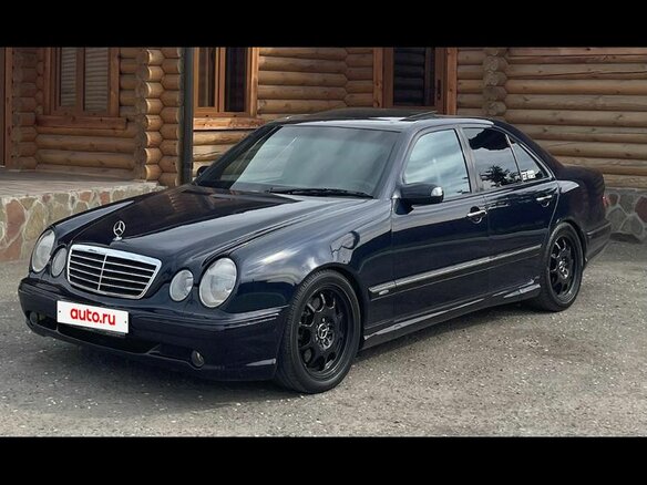 1999 Mercedes-Benz E-Класс 430 II (W210, S210) Рестайлинг, синий, 1080000 рублей