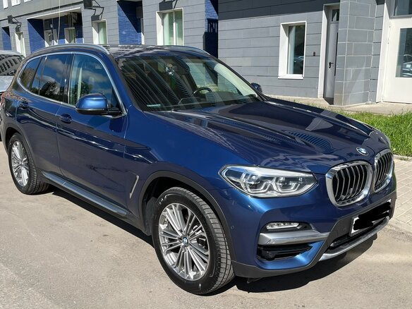 2019 BMW X3 20i xDrive III (G01), синий, 3500000 рублей - вид 4