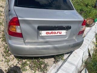 2002 Hyundai Accent II, серебристый, 100000 рублей, вид 5